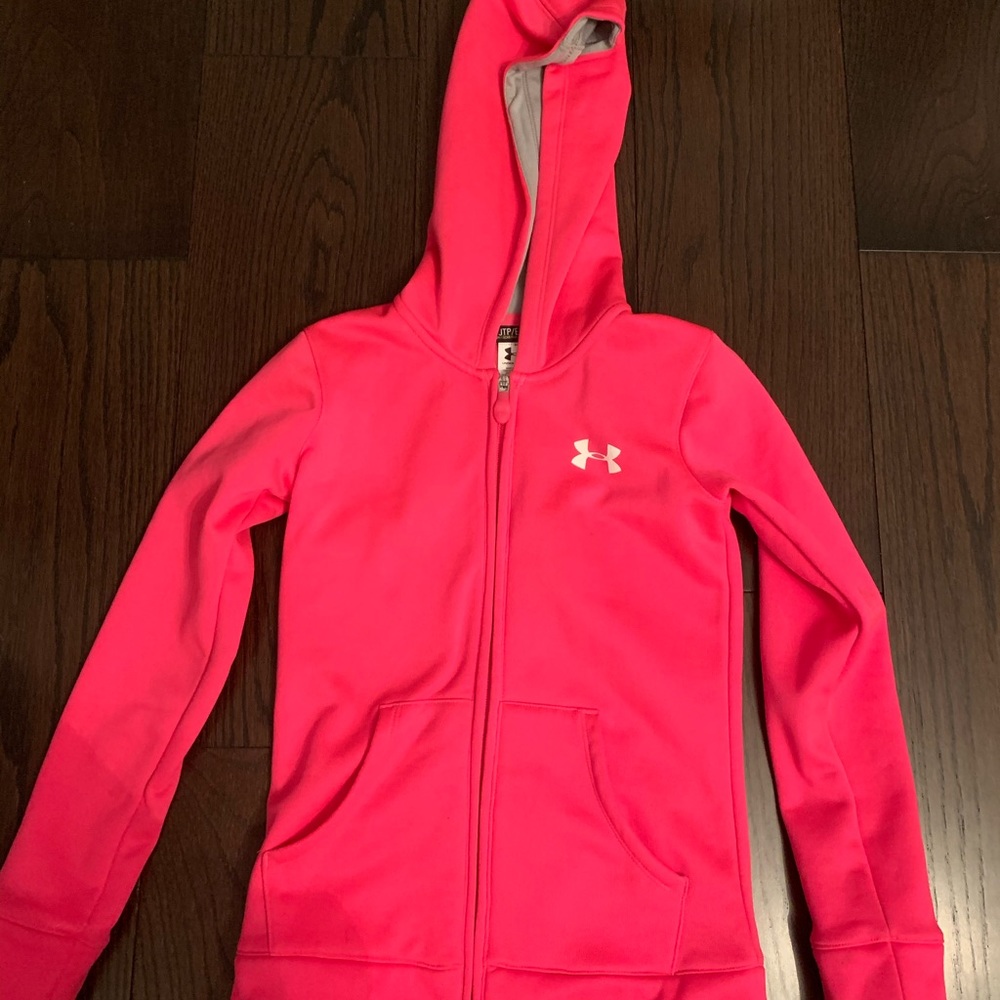 under armor girls zip up